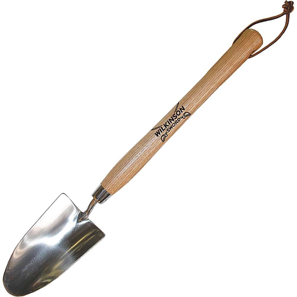 Wilkinson Sword Stainless Steel Long Handled Garden Trowel - Image 1