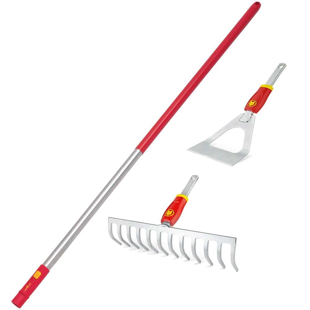 Wolf Garten P512 Multi Change Soil Rake and Dutch Hoe Set - Image 1