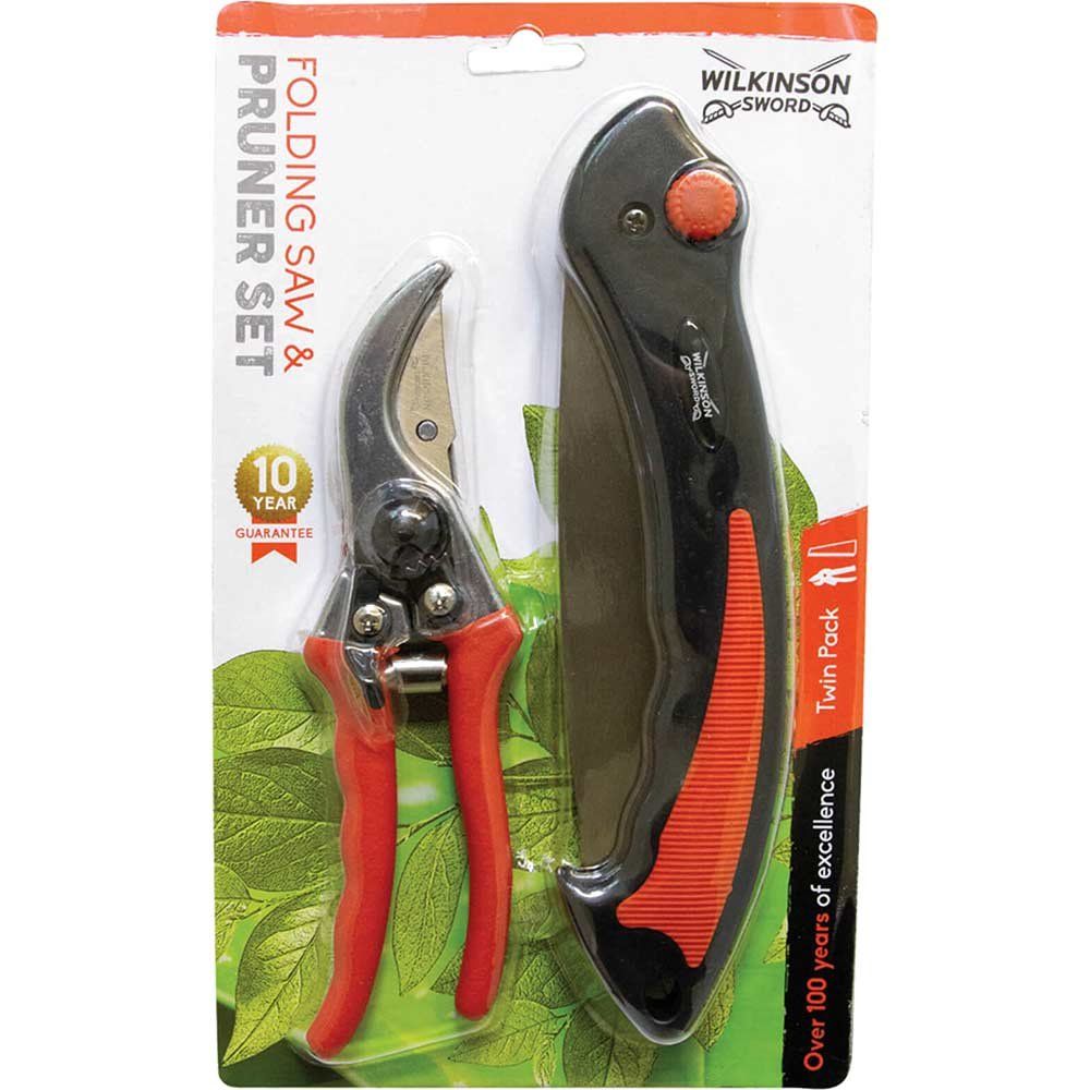 Wilkinson Sword Folding Pruning Saw and Secateurs Set - Image 1