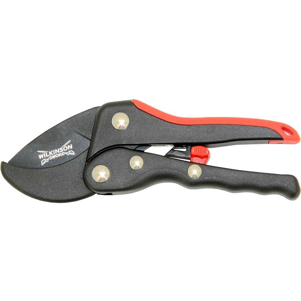 Wilkinson Sword Ratchet Anvil Pruning Secateurs - Image 1