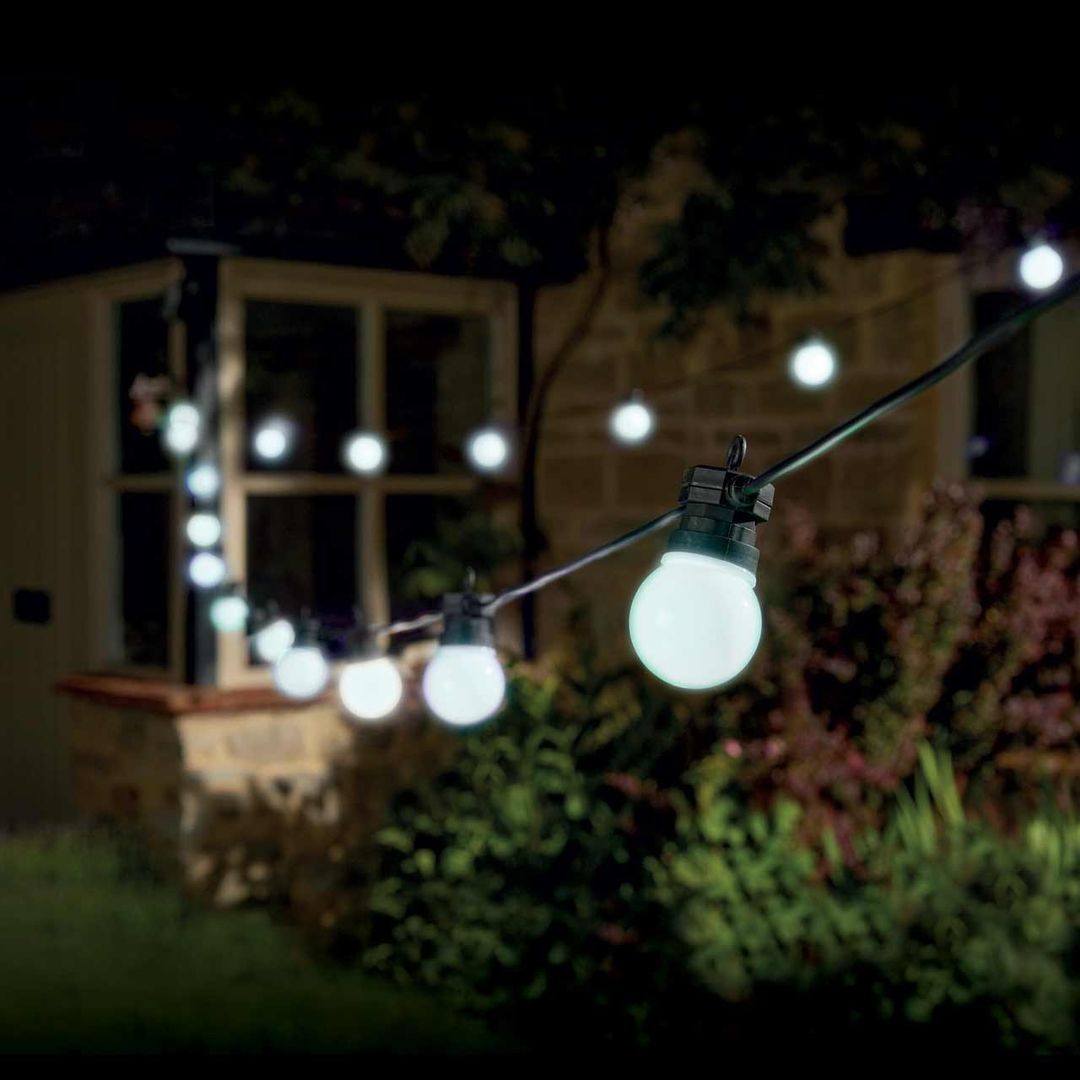Eureka Lighting LED Party Festoon Light (Set of 20 Lights) Cool White - Image 1