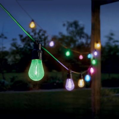 Eureka Lighting LED Vintage Festoon Light (Set of 20 Lights) Multi-Coloured