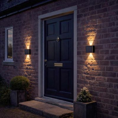 SuperBright LED 2-Way Solar Wall & Fence Light (2 Pack)