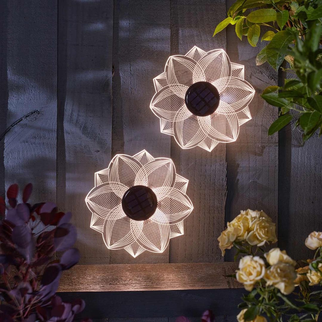 SuperBright LED BloomLine Fence & Wall Décor (2 Pack) - Image 1