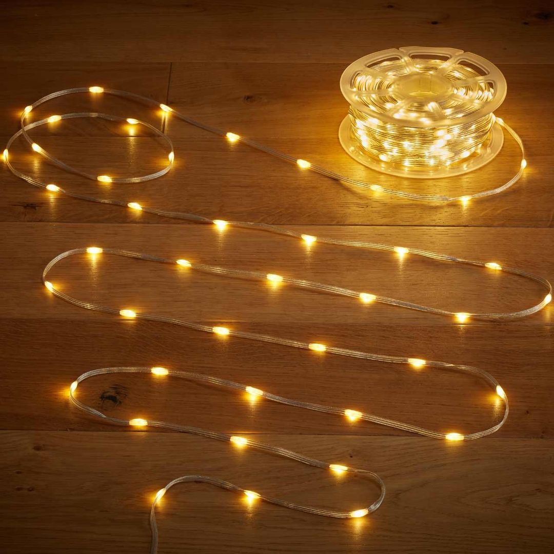 Eureka TwoTone USB Rechargeable 200 LED String Lights Warm/Multi-Colour - Image 1