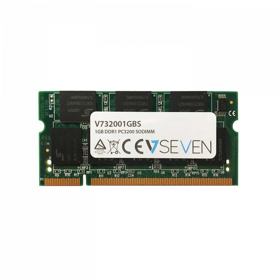 V7 1GB DDR1 PC3200 - 400mhz SO DIMM Notebook Memory Module - V732001GBS - Image 1