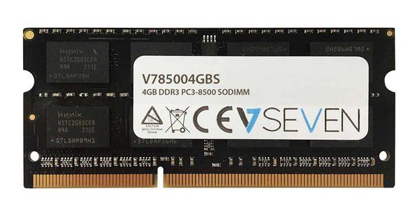 V7 4GB DDR3 PC3-8500 - 1066mhz SO DIMM Notebook Memory Module - V785004GBS - Image 1