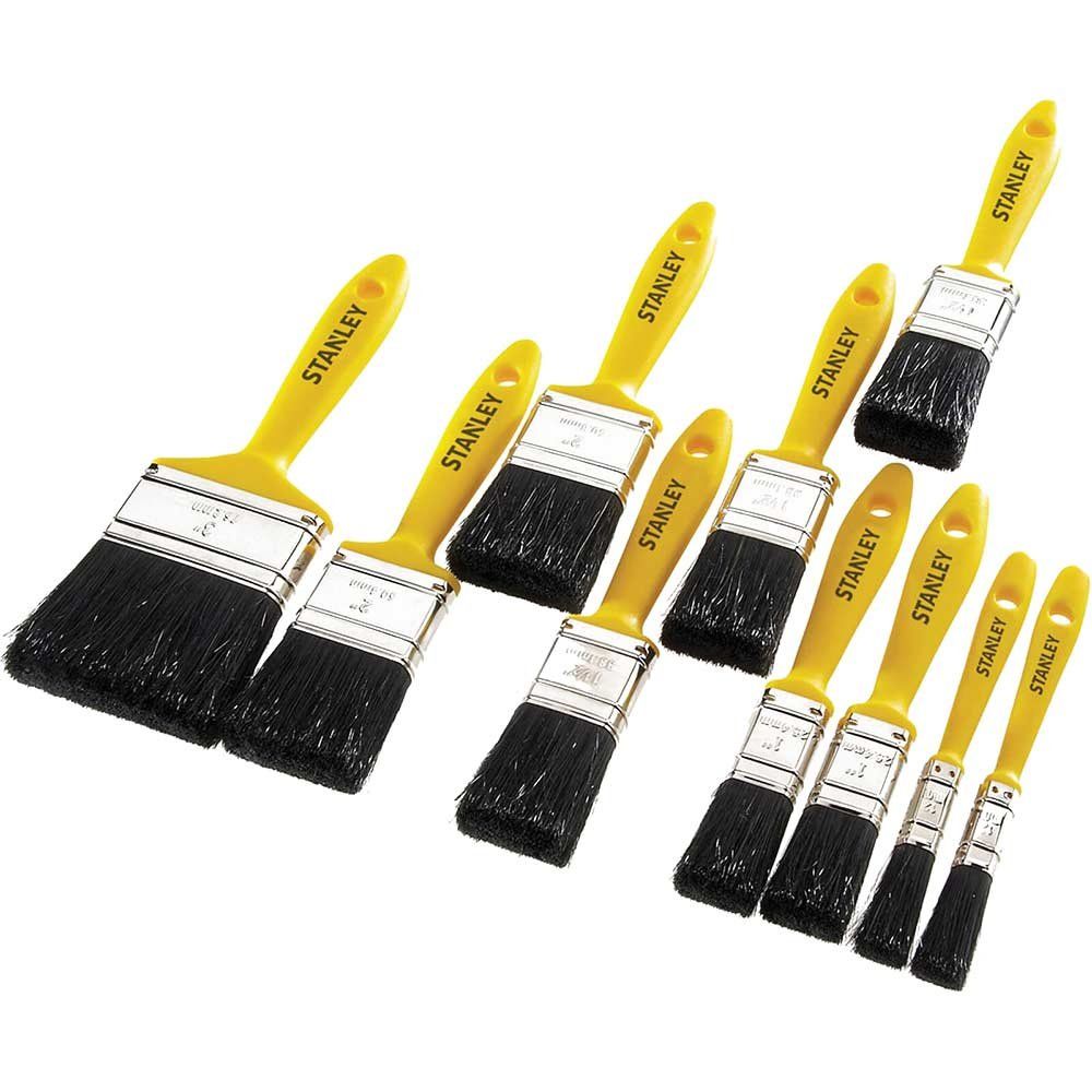 Stanley 10 Piece Hobby Paint Brush Set - Image 1