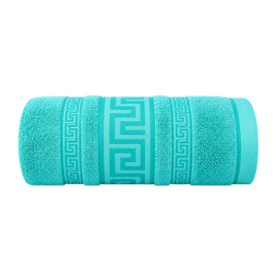 Regent Greek Bath Sheet Aqua - 90cm x 150cm