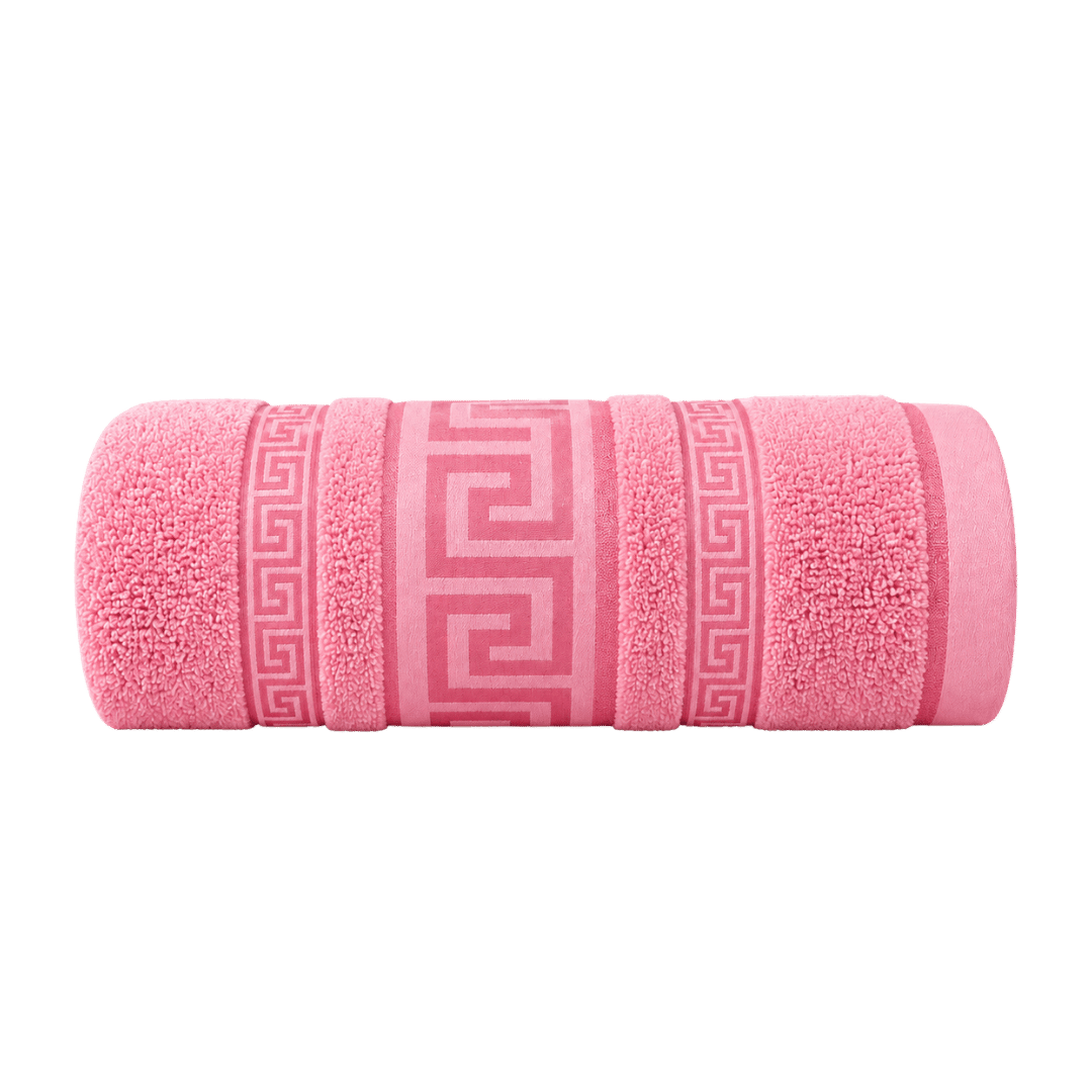 Regent Greek Bath Sheet Pink - 90cm x 150cm - Image 1