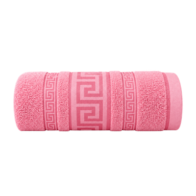 Regent Greek Bath Sheet Pink - 90cm x 150cm - Thumbnail 2