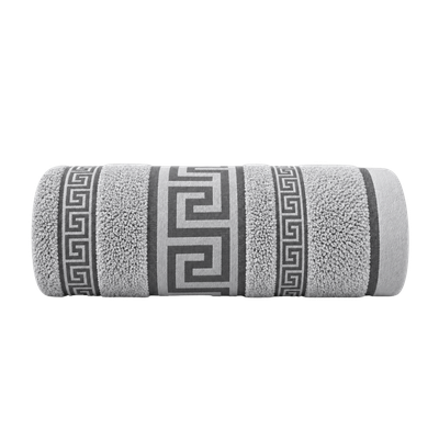 Regent Greek Bath Sheet Silver - 90cm x 150cm - Thumbnail 2
