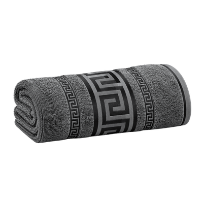 Regent Greek Jumbo Bath Sheets – Charcoal 90 x 180cm