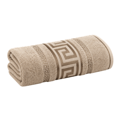 Regent Greek Jumbo Bath Sheets – Natural 90 x 180cm - Thumbnail 2