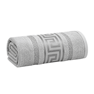 Regent Greek Jumbo Bath Sheets – Silver 90 x 180cm
