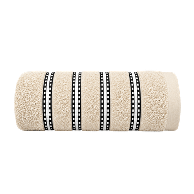 Bromley Stripe Bath Sheet Bone - 90cm x 150cm