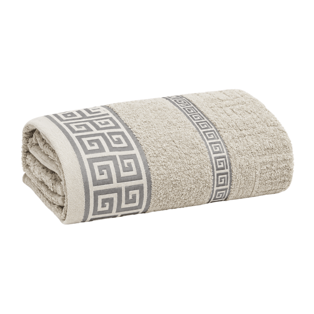 Odella Greek Bath Sheet – Grey 90 x 150cm - Image 1