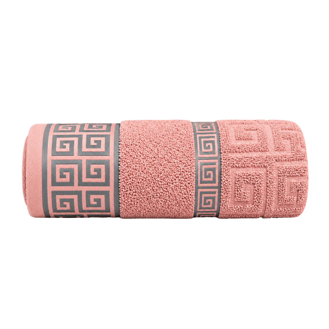 Odella Greek Bath Sheet – Pink 90 x 150cm - Image 1