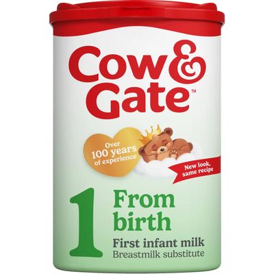 Cow & Gate 1 First Infant Baby Milk Formula Powder, From Birth, 800g - Thumbnail 2