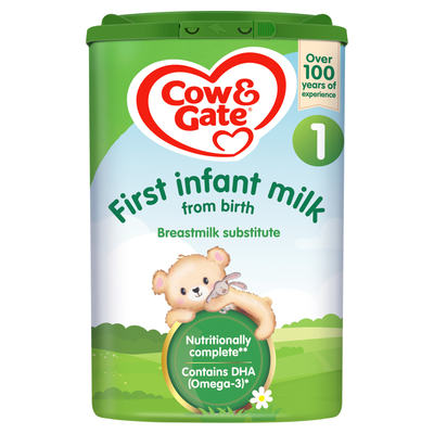 Cow & Gate 1 First Infant Baby Milk Formula Powder, From Birth, 800g