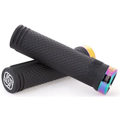 Gusset Extra Soft S2 Lock-On Grips - Oil Slick