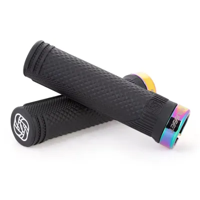 Gusset Extra Soft S2 Lock-On Grips - Oil Slick - Thumbnail 2