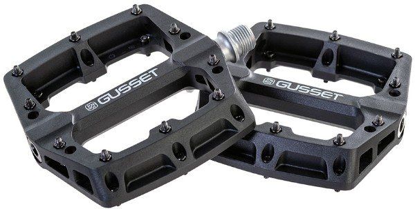 Gusset Slim Jim Nylon Pedals - Black