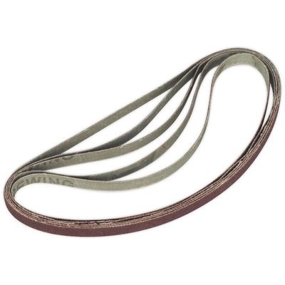 Sealey 6mm x 456mm Sanding Belt 6mm x 456mm 100g Pack of 5