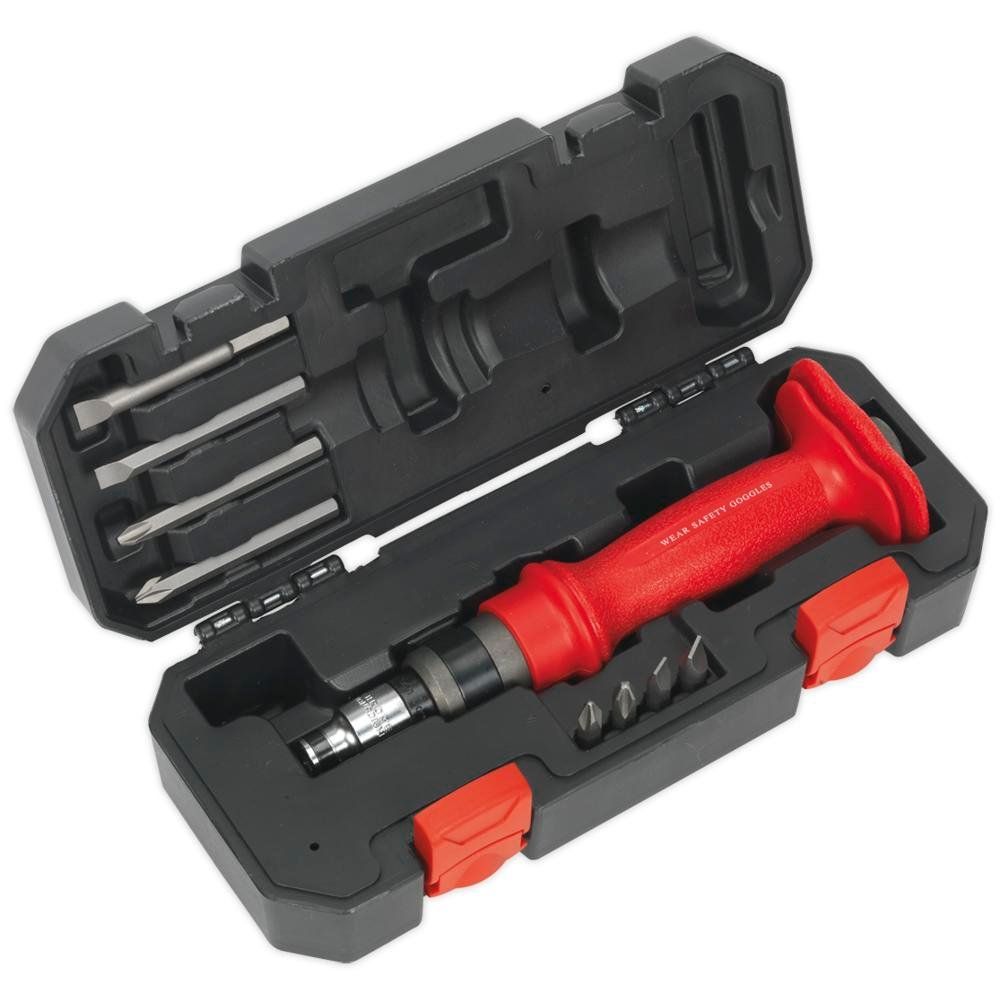 Sealey AK2084 Impact Driver Set 10Pc Heavy-Duty Protection Grip - Image 1