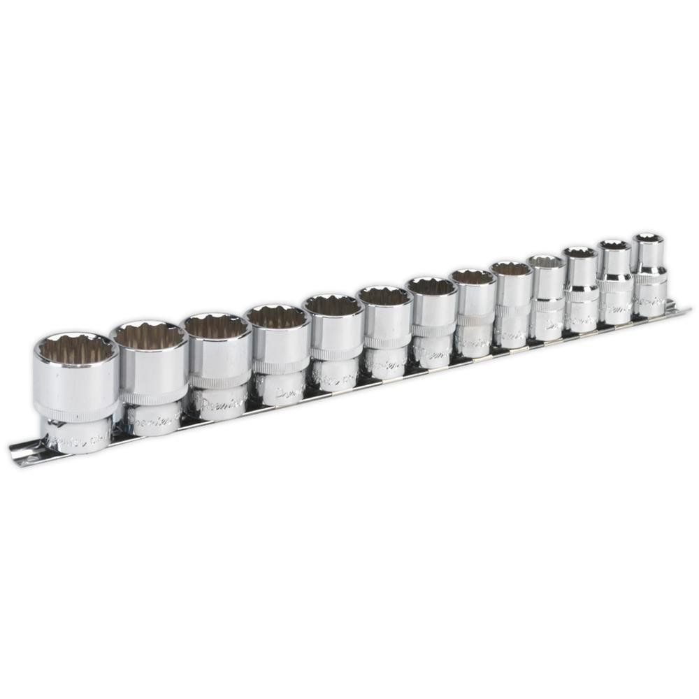 Sealey AK2674 Socket Set 13Pc 1/2inSq Drive 12Pt Walldrive® Imperial - Image 1