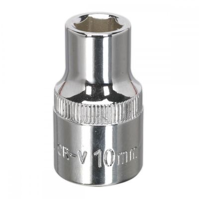 Sealey 1/2" Drive Hexagon WallDrive Socket Metric 1/2" 10mm