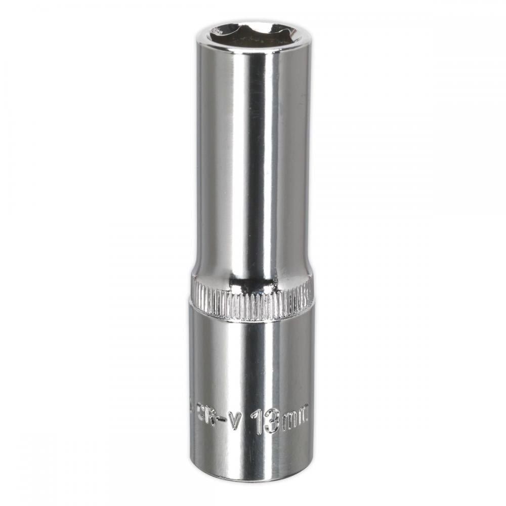 Sealey 1/2" Drive Deep Hexagon WallDrive Socket Metric 1/2" 13mm - Image 1