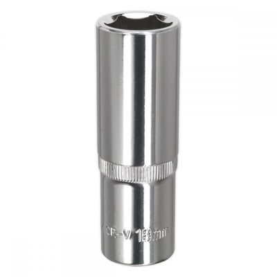 Sealey 1/2" Drive Deep Hexagon WallDrive Socket Metric 1/2" 18mm