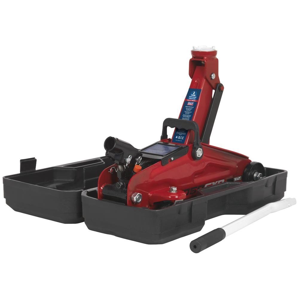 Sealey 1050CX Yankee Trolley Jack with Case 2 Tonne - Image 1