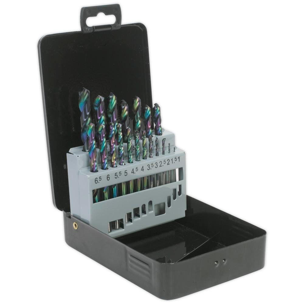 Siegen 19 Piece HSS Titanium Coated Drill Bit Set - Image 1