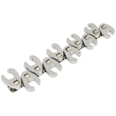 Siegen S0845 10 Piece 3/8" Drive Metric Flare Nut Crows Foot Wrench Set