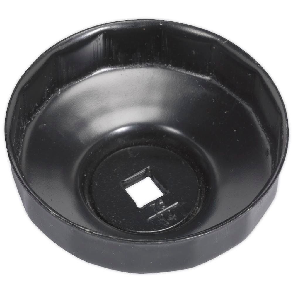 Sealey 14 Flute Oil Filter Cap Wrench for BMW, Mercedes and Porsche 3/8" 76mm - Image 1