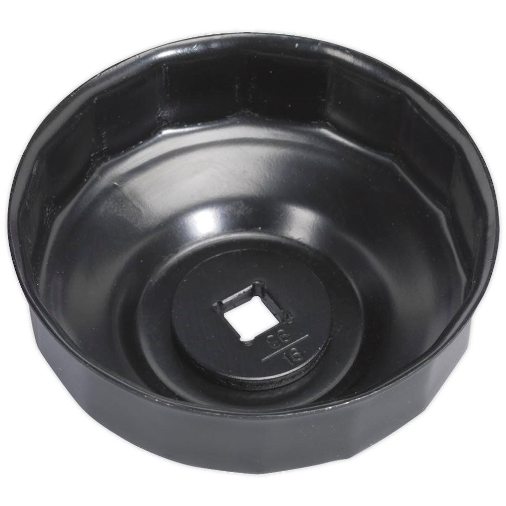 Sealey 16 Flute Oil Filter Cap Wrench for Volvo Vehicles 3/8" 86mm - Image 1