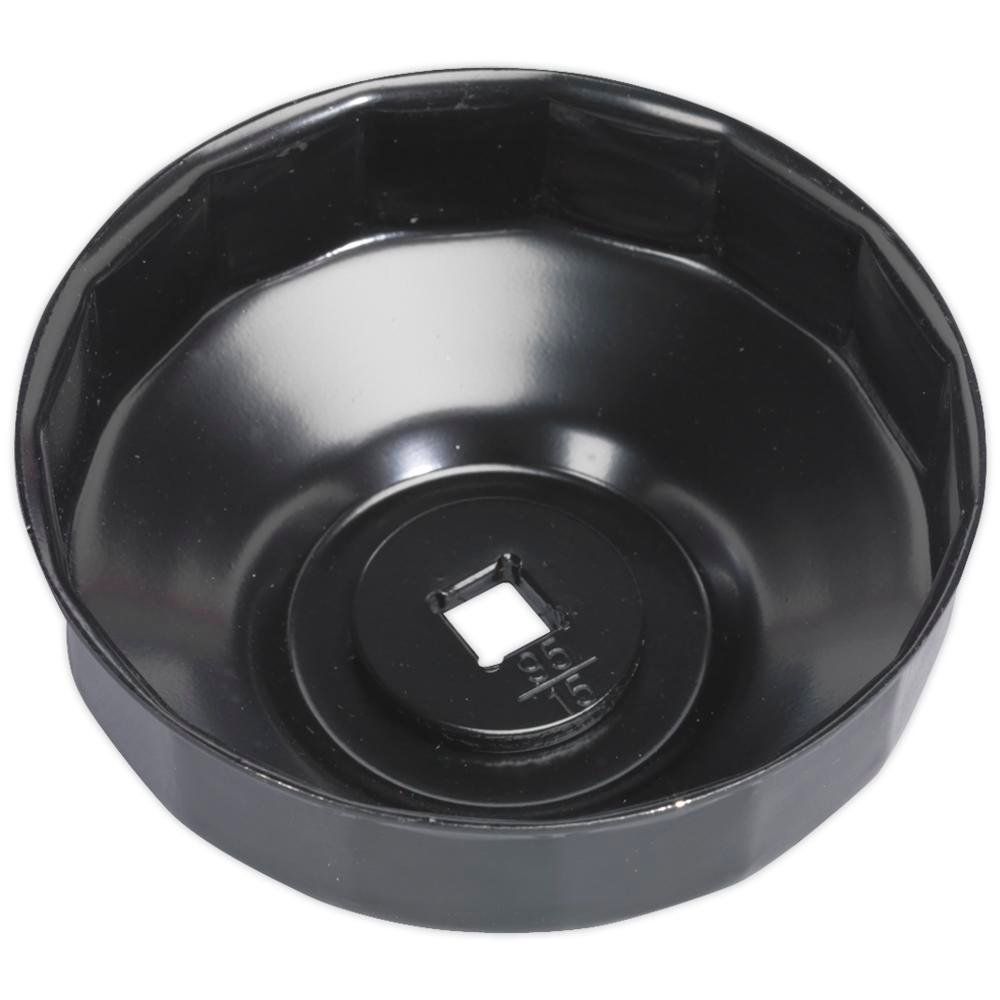 Sealey 15 Flute Oil Filter Cap Wrench for Ford Transit Vans 3/8" 95mm - Image 1