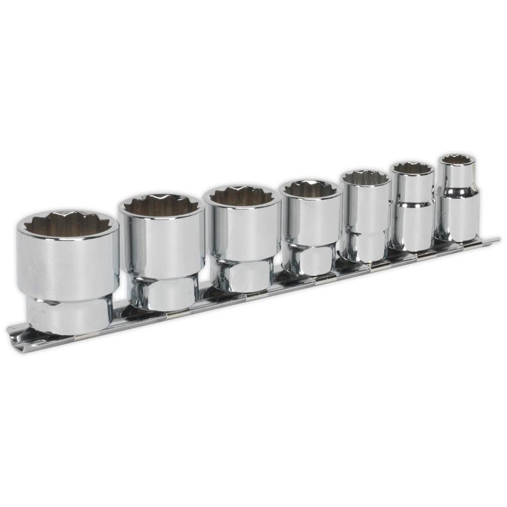 Sealey AK2676 Socket Set 7Pc 3/8inSq Drive Whitworth - Image 1