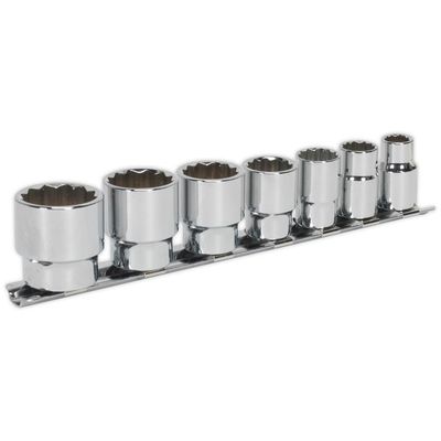 Sealey AK2676 Socket Set 7Pc 3/8inSq Drive Whitworth