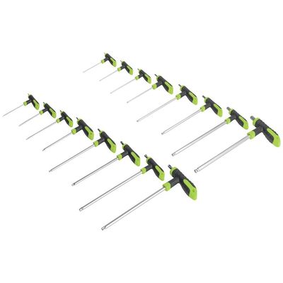 Siegen 16 Piece T Handle Torx and Hexagon Allen Key Set