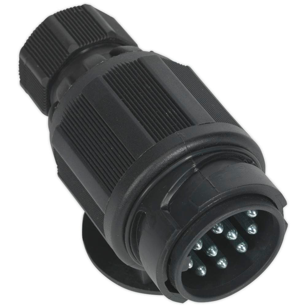 Sealey 13 Pin Twin Inlet Euro Towing Plug Plastic 12v - Image 1