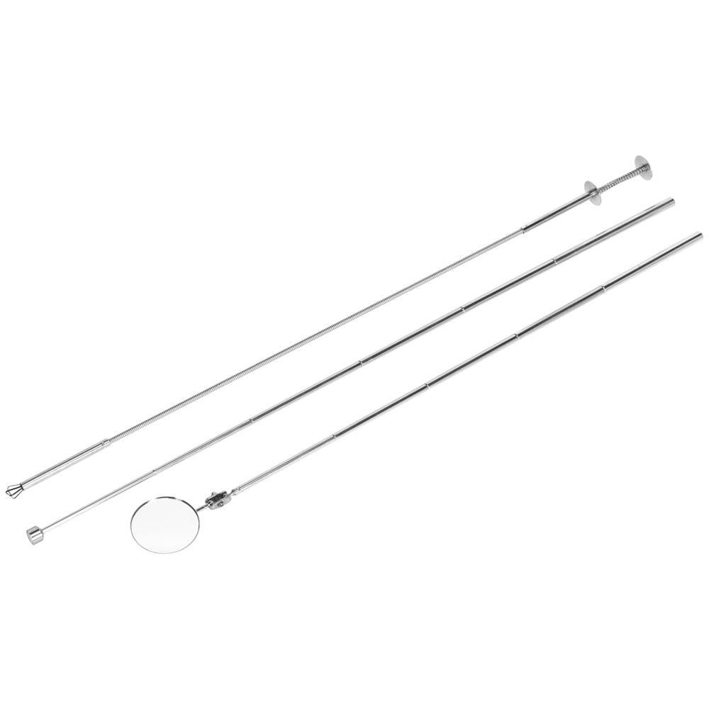 Siegen 3 Piece Pick Up Tool and Inspection Mirror Set - Image 1