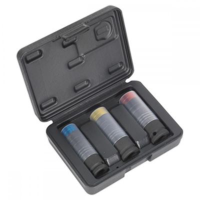 Sealey 3 Piece 1/2" Drive Ultra Power Impact Socket Set for Alloy Wheels 1/2"