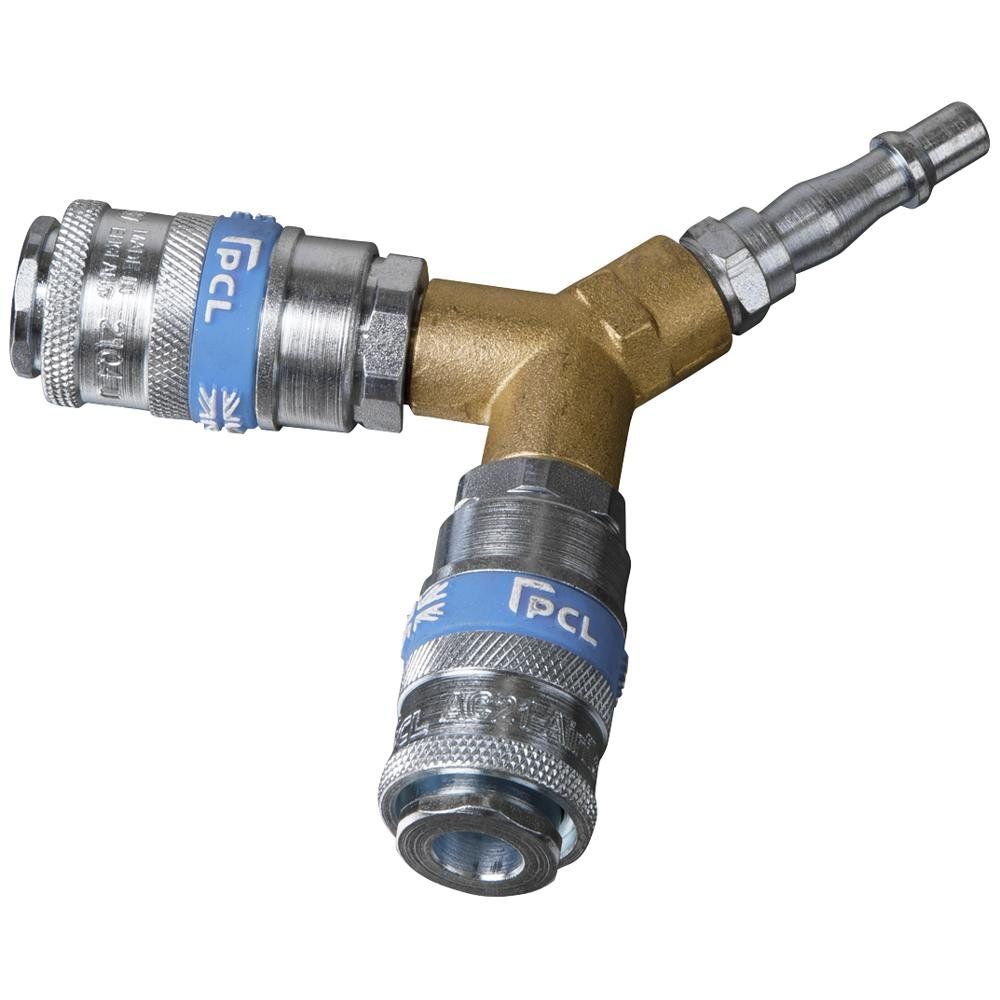 Sealey AC87 Twin Coupling Bodies Y-Adaptor - Image 1