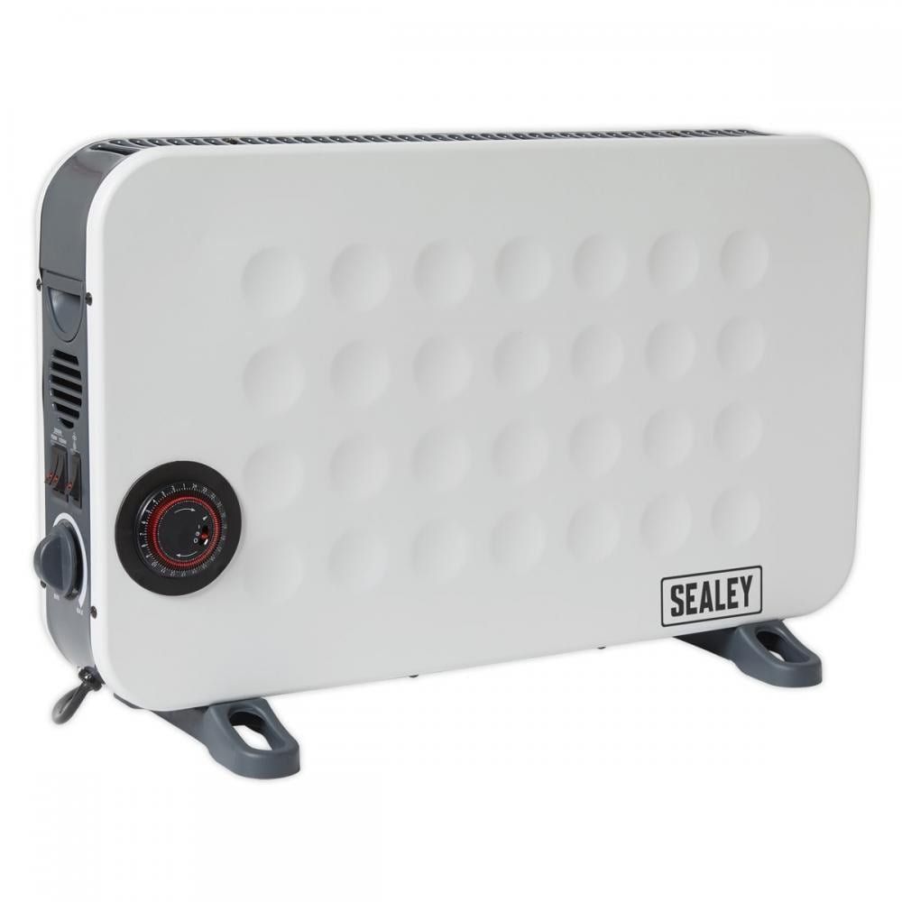 Sealey CD2013TT Slimline Electric Turbo Fan Convector Heater with Timer 240v - Image 1