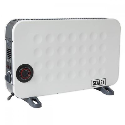 Sealey CD2013TT Slimline Electric Turbo Fan Convector Heater with Timer 240v