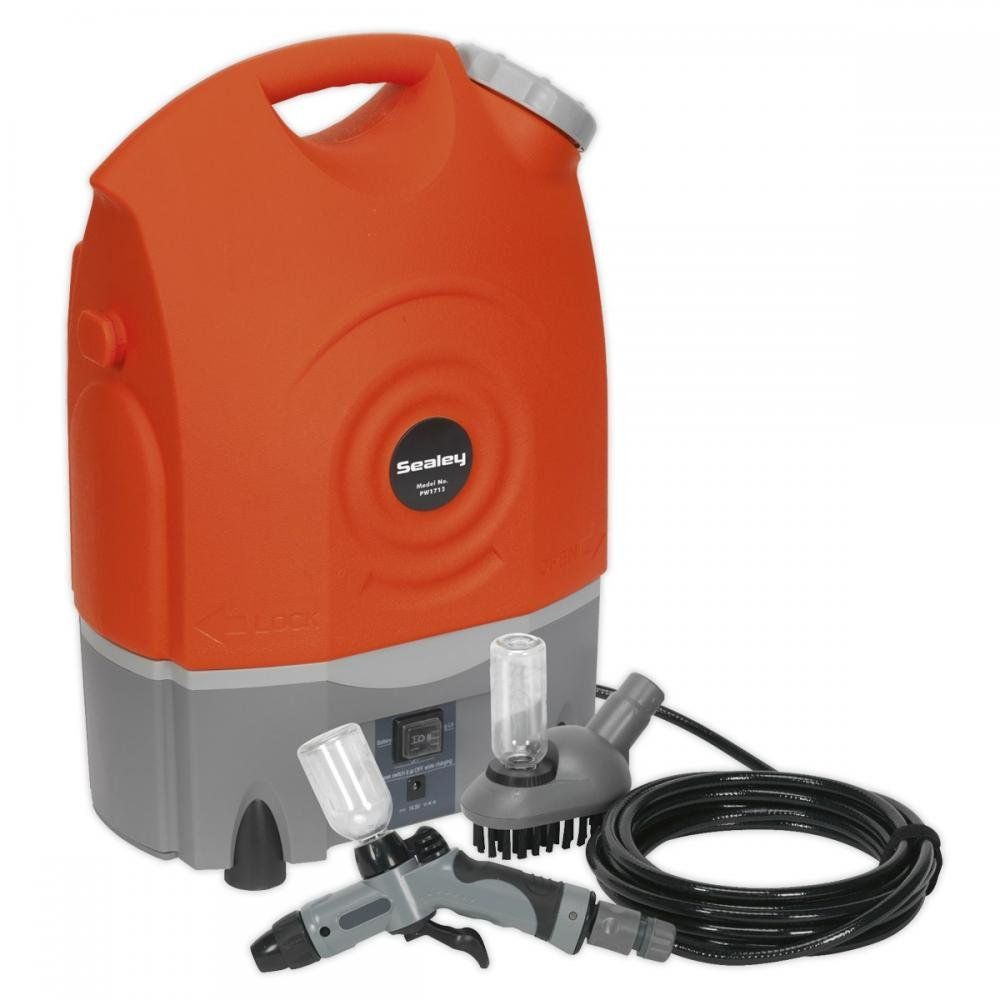Sealey PW1712 12v or Rechargeable Cordless Pressure Washer 8.5 Bar - Image 1