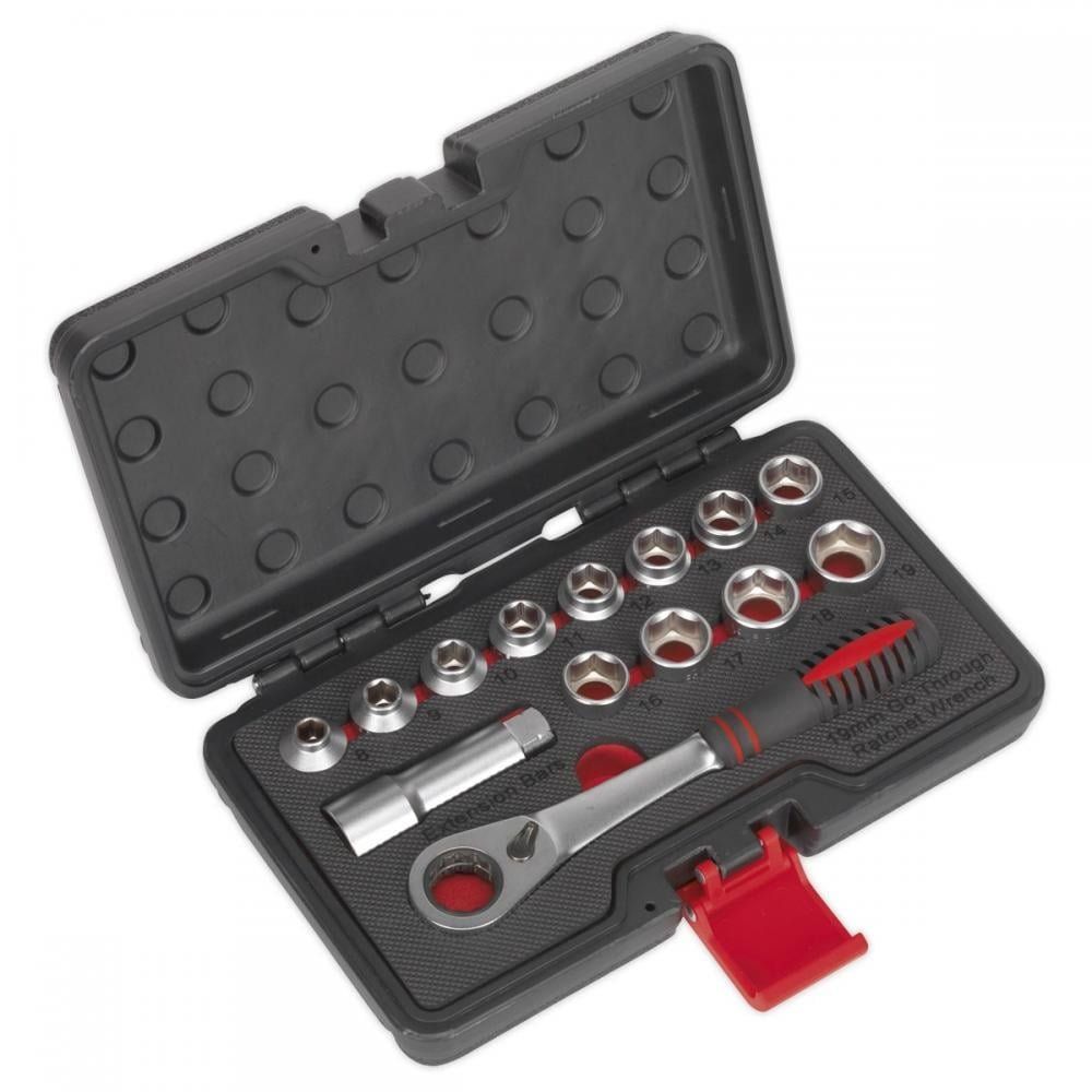 Sealey 13 Piece 3/4" Drive Shallow Profile Socket Set 3/4" - Image 1